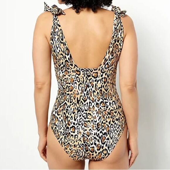 Kim Gravel x Swimsuits For All Tie Shoulder 1-Piece Suit - Picture 2 of 8